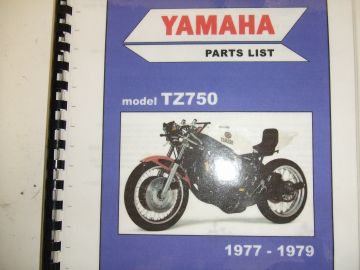 Parts book TZ750 77 - 79