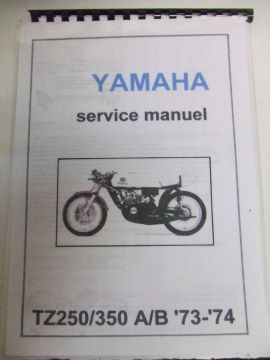 Service manual TZ250/TZ350 A/B 73 74 racingEnglish
