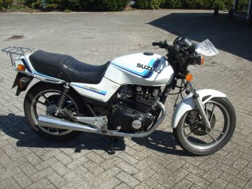 motorfiets als nieuw Suzuki GS450E van 1989