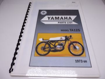 Onderdelenboek TA125 racing geleider manual