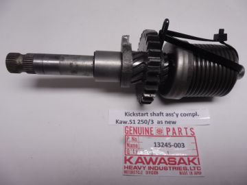 13245-003 Shaft kickst.assy compl.Kaw.S1 250/3 used but perfect