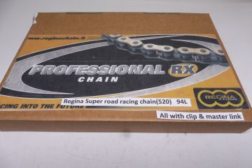 Regina Super road racing & motocross chain(520)5/8x1/4 (94L) complete with clip and masterlink new 